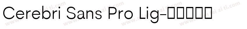 Cerebri Sans Pro Lig字体转换